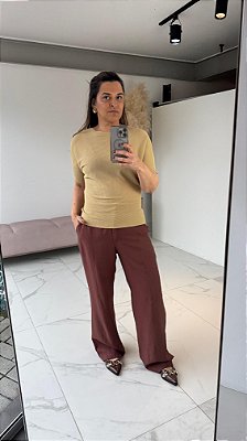 BLUSA ISADORA CARAMELO