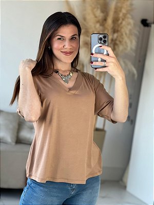 BLUSA REBECA MC BEGE