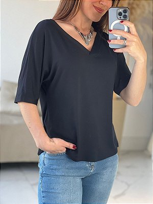 BLUSA REBECA MC PRETO