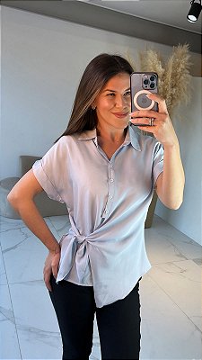 CAMISA AMARRAR AZUL