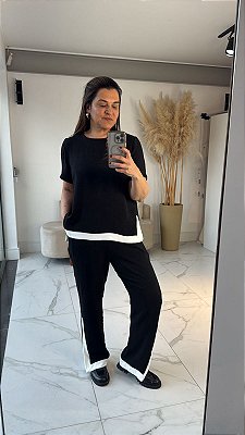 CONJUNTO BICOLOR FABIANE PRETO