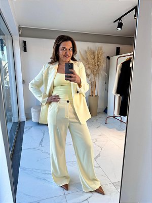 CALÇA WIDE LEG AURORA AMARELO