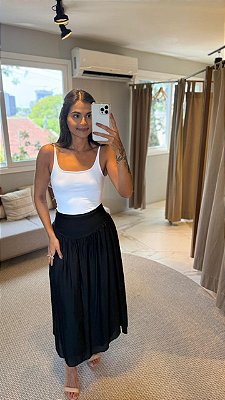 SAIA MIDI FLUIDA PRETO