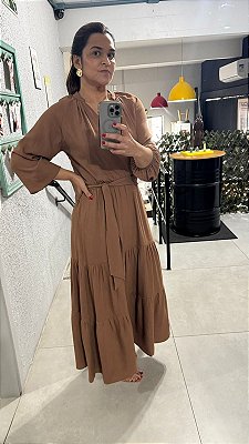 VESTIDO ALICIA MOCHA MOUSSE
