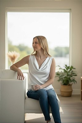 BLUSA CETIM GOLA BOBA OFF