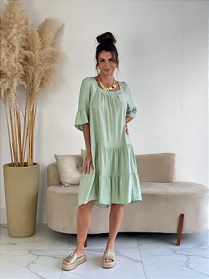 VESTIDO CURTO 3 MARIAS VERDE