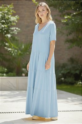 VESTIDO TRÊS MARIAS AZUL