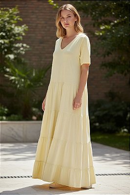 VESTIDO TRÊS MARIAS AMARELO