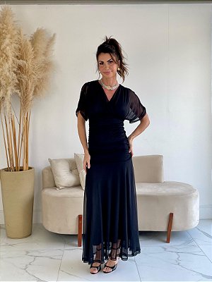 VESTIDO TULE JULIA PRETO