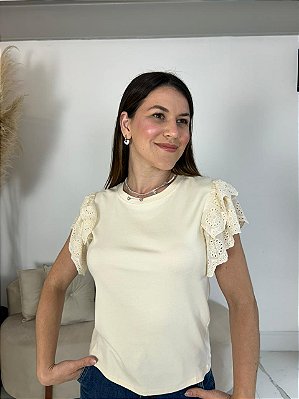 BLUSA LAIS AMARELO MANTEIGA