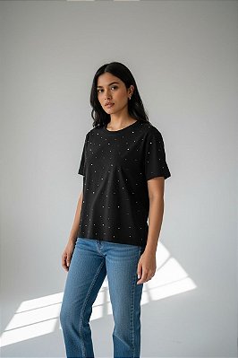 BLUSA PEDRARIAS PRETO