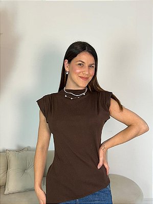 BLUSA BELLA MARROM