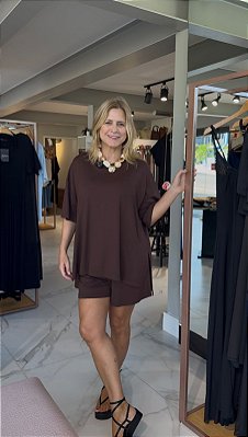 CONJUNTO ANTONIA MARROM