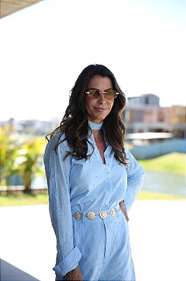 CONJUNTO BORDADO AZUL