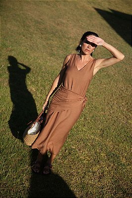 VESTIDO ANELISE MOCA MOUSSE