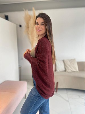 CASACO ANASTÁCIA BURGUNDY