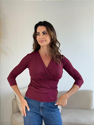 BLUSA CACHECOUR CAROL BURGUNDY