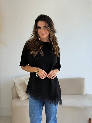 BLUSA MODAL ELOÁ PRETA