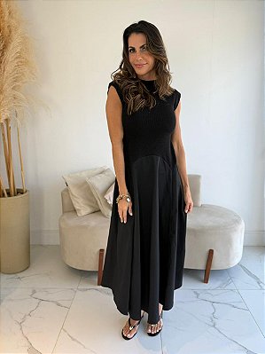 VESTIDO POLIANA PRETO