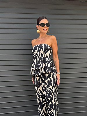 BLUSA PEPLUM ISABEL ESTAMPADO