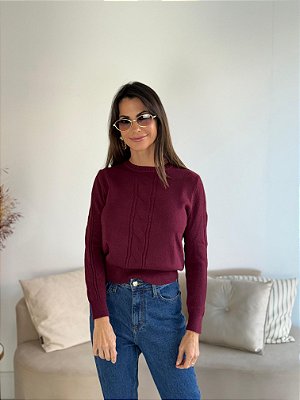 BLUSA MODAL TALITA BURGUNDY