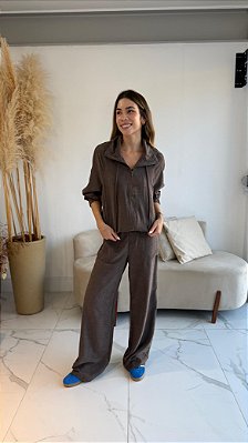 CONJUNTO ANELISE MARROM