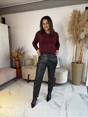 CALÇA RESINADA MARIÁ PRETO