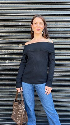 BLUSA MODAL DUDA PRETO
