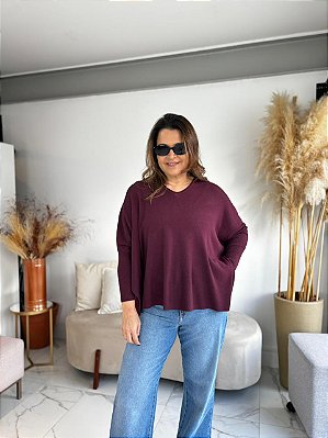 BLUSA MODAL HELENA BURGUNDY
