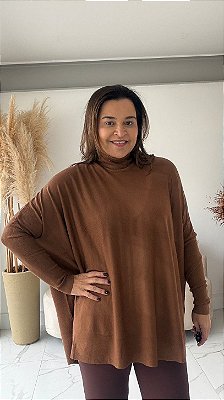 BLUSA MODAL AMPLA CARAMELO