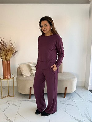 CONJUNTO ROSANGELA BURGUNDY