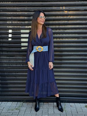 VESTIDO POLIANA MARINHO