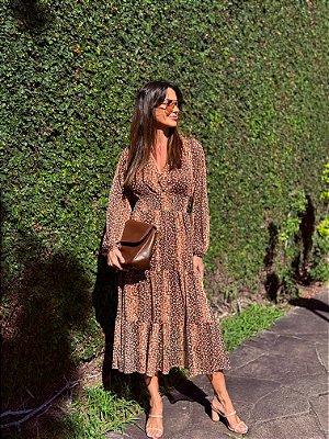 VESTIDO POLIANA CARAMELO