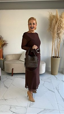 CONJUNTO MARIA BEATRIZ MARROM