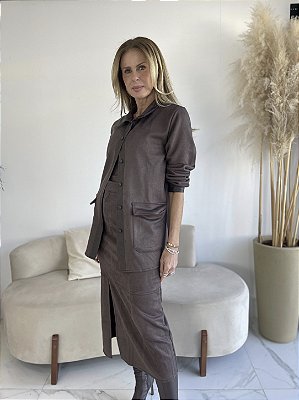 CAMISA SUEDE KIARA MARROM