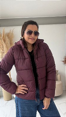 JAQUETA PUFFER BURGUNDY