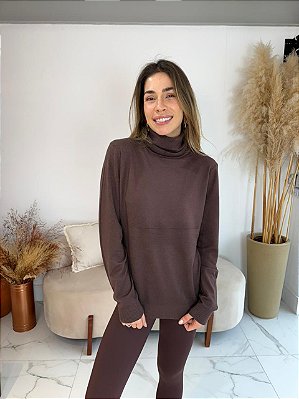 BLUSA MODAL EVELYN MARROM