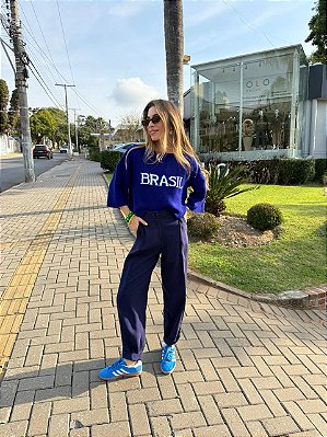 BLUSA BRASIL ROMARIO AZUL