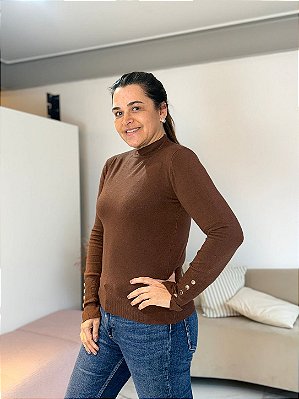 BLUSA MODAL YARA MARROM
