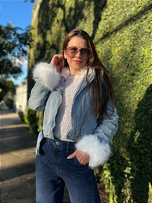 JAQUETA JEANS PELE