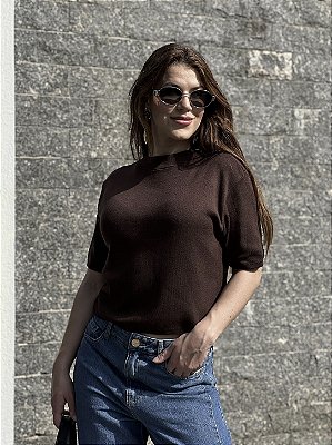 BLUSA DANIELA MARROM