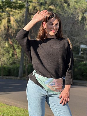 BLUSA AMPLA VANESSA PRETO