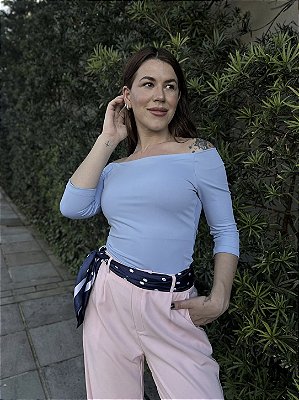BLUSA FERNANDA AZUL CLARO