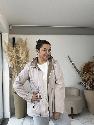 PARKA REVERSÍVEL MARIANA BEGE