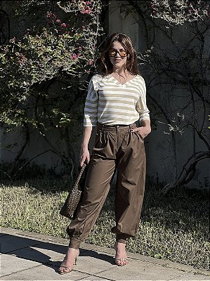 CALÇA ALADIM CELINE MARROM