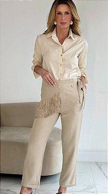 CALÇA JULIANA BEGE