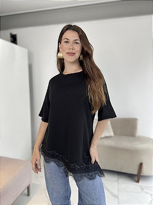 BLUSA MODAL ELOÁ PRETO