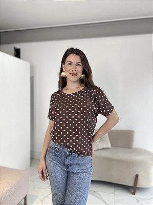 BLUSA INGRID POA MARROM
