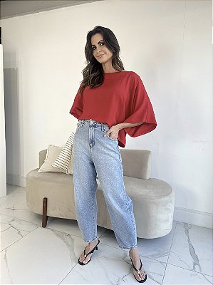 CALÇA BARREL JEANS CAROL