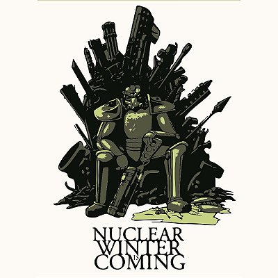 Camiseta Fallout Nuclear Winter is Coming Off White